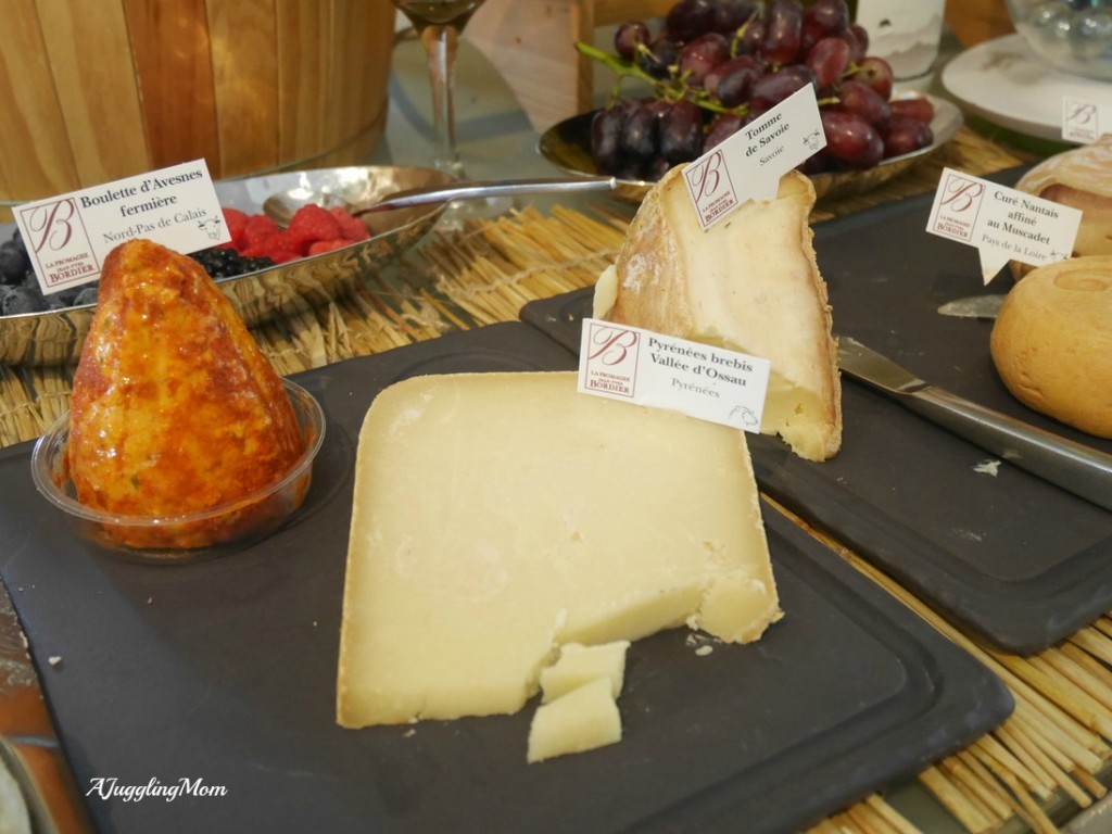 Gourmet cheese selection
