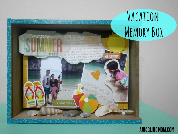 Vacation memory box title